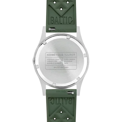BALTIC WATCHES HERMETIQUE TOURER GREEN - RUBBER FKM GREEN