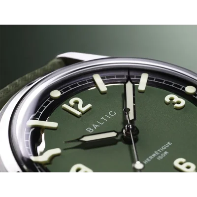 BALTIC WATCHES HERMETIQUE TOURER GREEN - RUBBER FKM GREEN