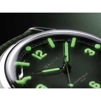 BALTIC WATCHES HERMETIQUE TOURER GREEN - RUBBER FKM GREEN
