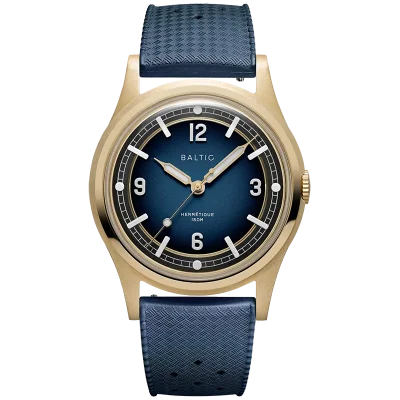 BALTIC WATCHES HERMETIQUE TOURER - BLUE BRONZE - BLUE RUBBER