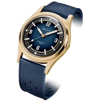 BALTIC WATCHES HERMETIQUE TOURER - BLUE BRONZE - BLUE RUBBER