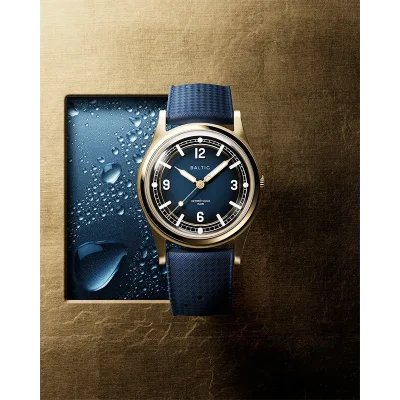 BALTIC WATCHES HERMETIQUE TOURER - BLUE BRONZE - BLUE RUBBER