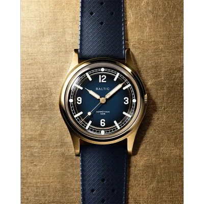 BALTIC WATCHES HERMETIQUE TOURER - BLUE BRONZE - BLUE RUBBER