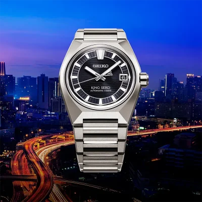Seiko HKF003J1 King Seiko automatisk mekanisk klokke 41 mm svart
