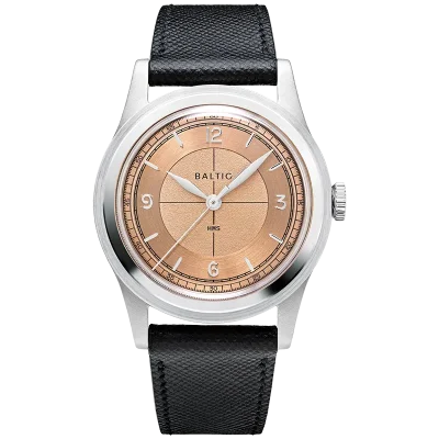 HMS 003 - Salmon - StitchedSaffiano black