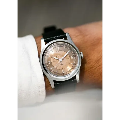 HMS 003 - Salmon - StitchedSaffiano black