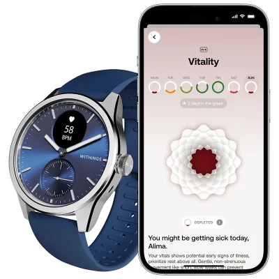 Withings HWA10-MODEL 12-ALL Bl� med safirglass 42 mm
