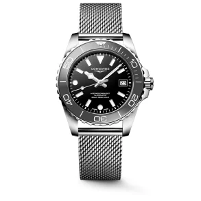 Longines HydroConquest L37794706, sort, mekanisk