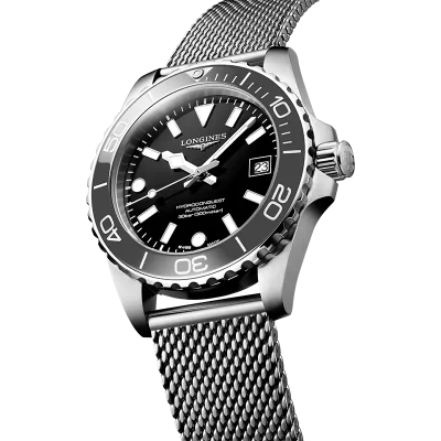 Longines HydroConquest L37794706, sort, mekanisk