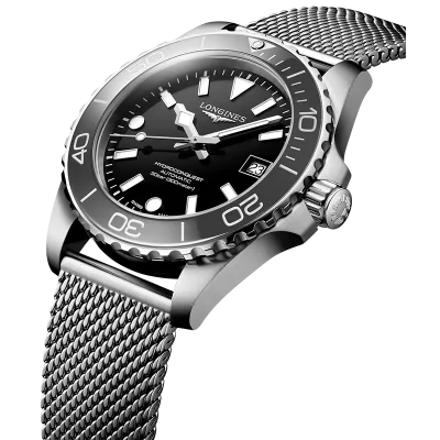 Longines HydroConquest L37794706, sort, mekanisk