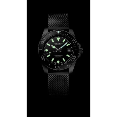 Longines HydroConquest L37794706, sort, mekanisk