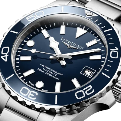 Longines HydroConquest L37794966 Bl� Mekanisk Klokke
