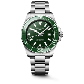 Longines HydroConquest L37884066 gr�nn, mekanisk 300 m