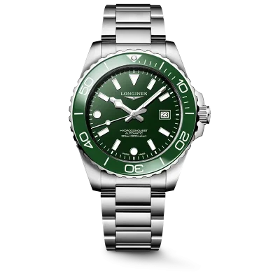 Longines HydroConquest L37884066 gr�nn, mekanisk 300 m