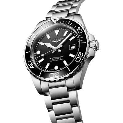 Longines HydroConquest L37884566 Sort Mekanisk Automatisk