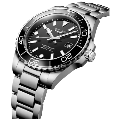 Longines HydroConquest L37884566 Sort Mekanisk Automatisk