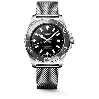 Longines HydroConquest L37884706 sort mekanisk klokke