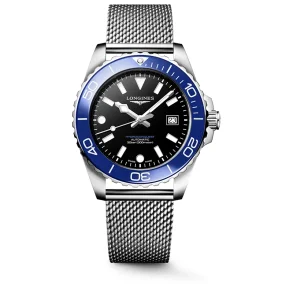Longines HydroConquest L37884906 svart automatisk klokke