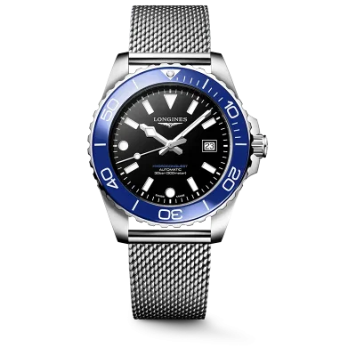 Longines HydroConquest L37884906 svart automatisk klokke