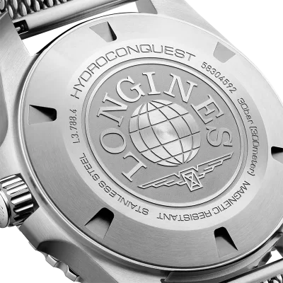 Longines HydroConquest L37884906 svart automatisk klokke