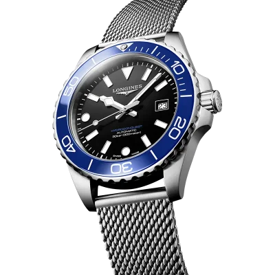 Longines HydroConquest L37884906 svart automatisk klokke