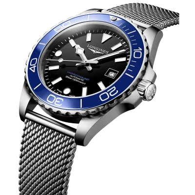 Longines HydroConquest L37884906 svart automatisk klokke