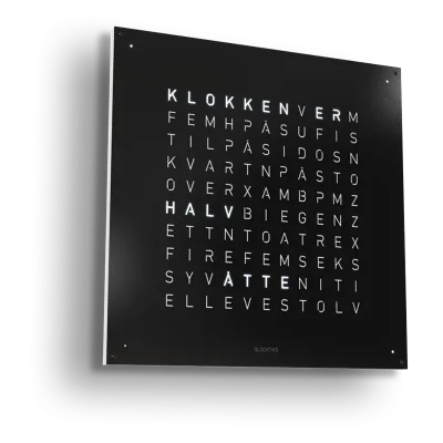 QLOCKTWO Earth 90 Black Pepper NORWEGIAN