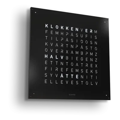 QLOCKTWO Earth 90 Black Pepper NORWEGIAN