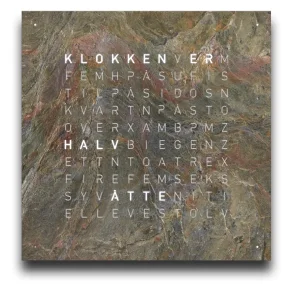 QLOCKTWO Earth 90 Creator's Edition Glintscape NORWEGIAN