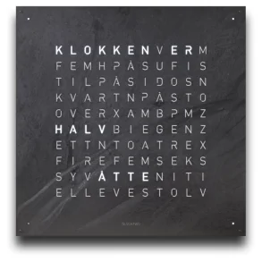 QLOCKTWO Earth 90 Creator's Edition Metamorphite NORWEGIAN