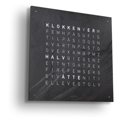 QLOCKTWO Earth 90 Creator's Edition Metamorphite NORWEGIAN