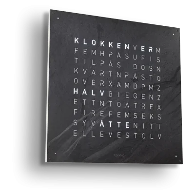 QLOCKTWO Earth 90 Creator's Edition Metamorphite NORWEGIAN