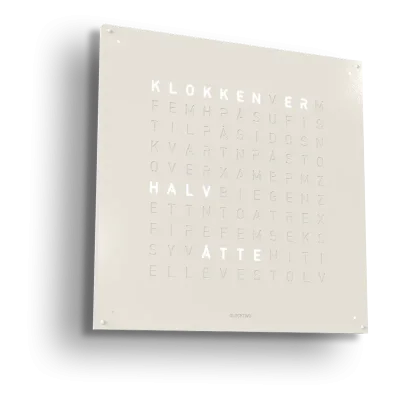 QLOCKTWO Earth 90 White Pepper NORWEGIAN