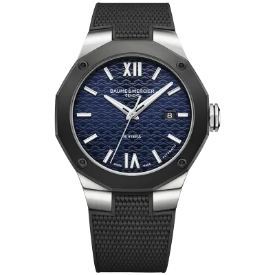 Riviera 42MM, ST/ADLC/RUBB DI:D.BLUE
