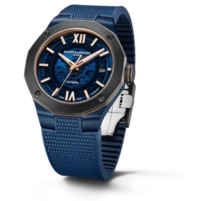 Riviera Baumatic 42MM, ST/ PVD treatment, Titanium bezel