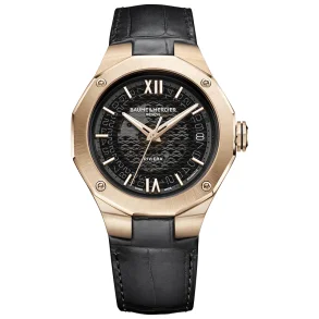 Riviera Baumatic 39MM, 18K PG/L DI: GREY