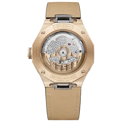 Riviera Baumatic 39MM, 18K PG/L DI: GREY