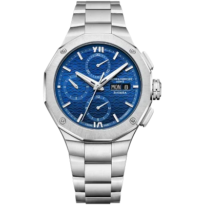 RIVIERA CHRONO 41MM ST/ST DI:BLUE