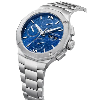 RIVIERA CHRONO 41MM ST/ST DI:BLUE