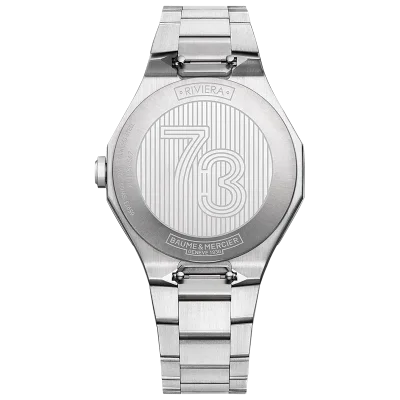 RIVIERA 39MM ST/ST DI:WHT QUARTZ