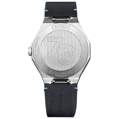 RIVIERA 39MM ST/L DI:BLUE QUARTZ