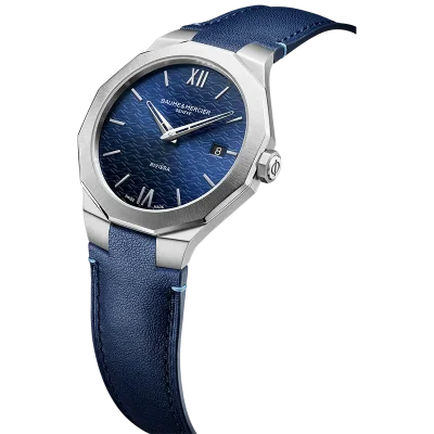 RIVIERA 39MM ST/L DI:BLUE QUARTZ