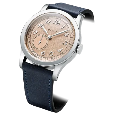MR CLASSIC - SALMON - STITCHED NAVY BLUE