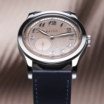 MR CLASSIC - SALMON - STITCHED NAVY BLUE