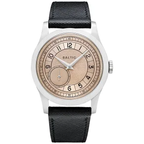 MR ROULETTE SALMON - Stitched Saffiano Black