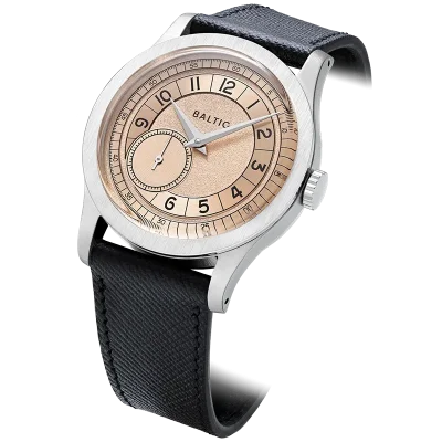 MR ROULETTE SALMON - Stitched Saffiano Black
