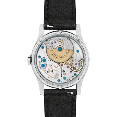 MR ROULETTE SALMON - Stitched Saffiano Black