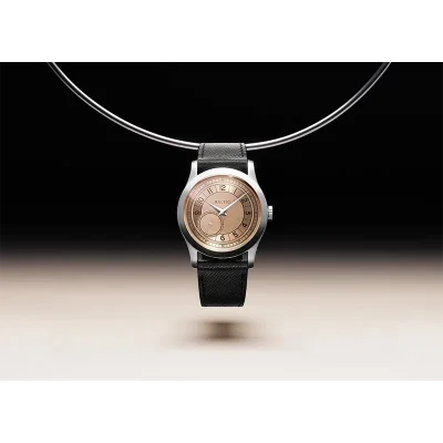 MR ROULETTE SALMON - Stitched Saffiano Black