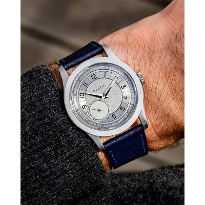 MR ROULETTE SILVER - STITCHED NAVY BLUE
