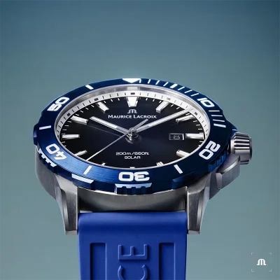 Maurice Lacroix Pontos PT1008-SSL40-430-4 Bl� Safirglass 41 mm Quartz